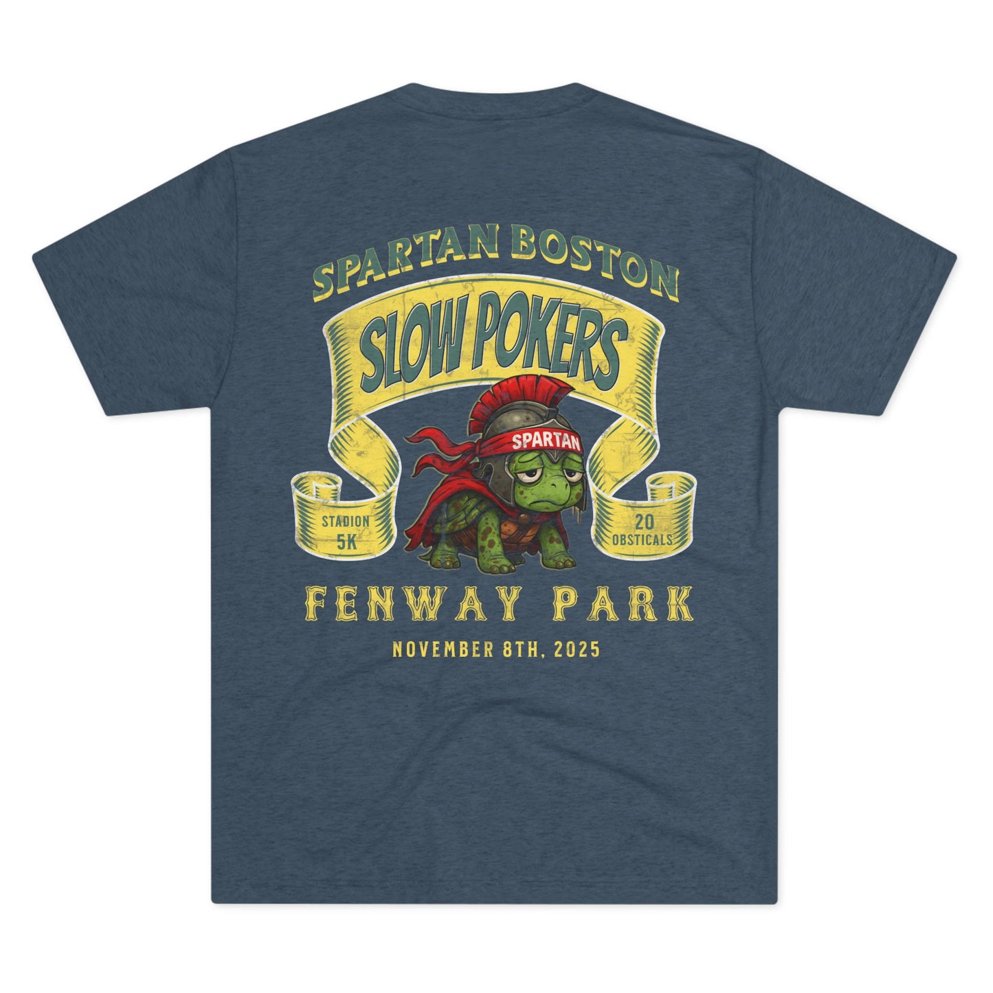 Spartan Slow Pokers Turtle Race Tee | Front & Back Print