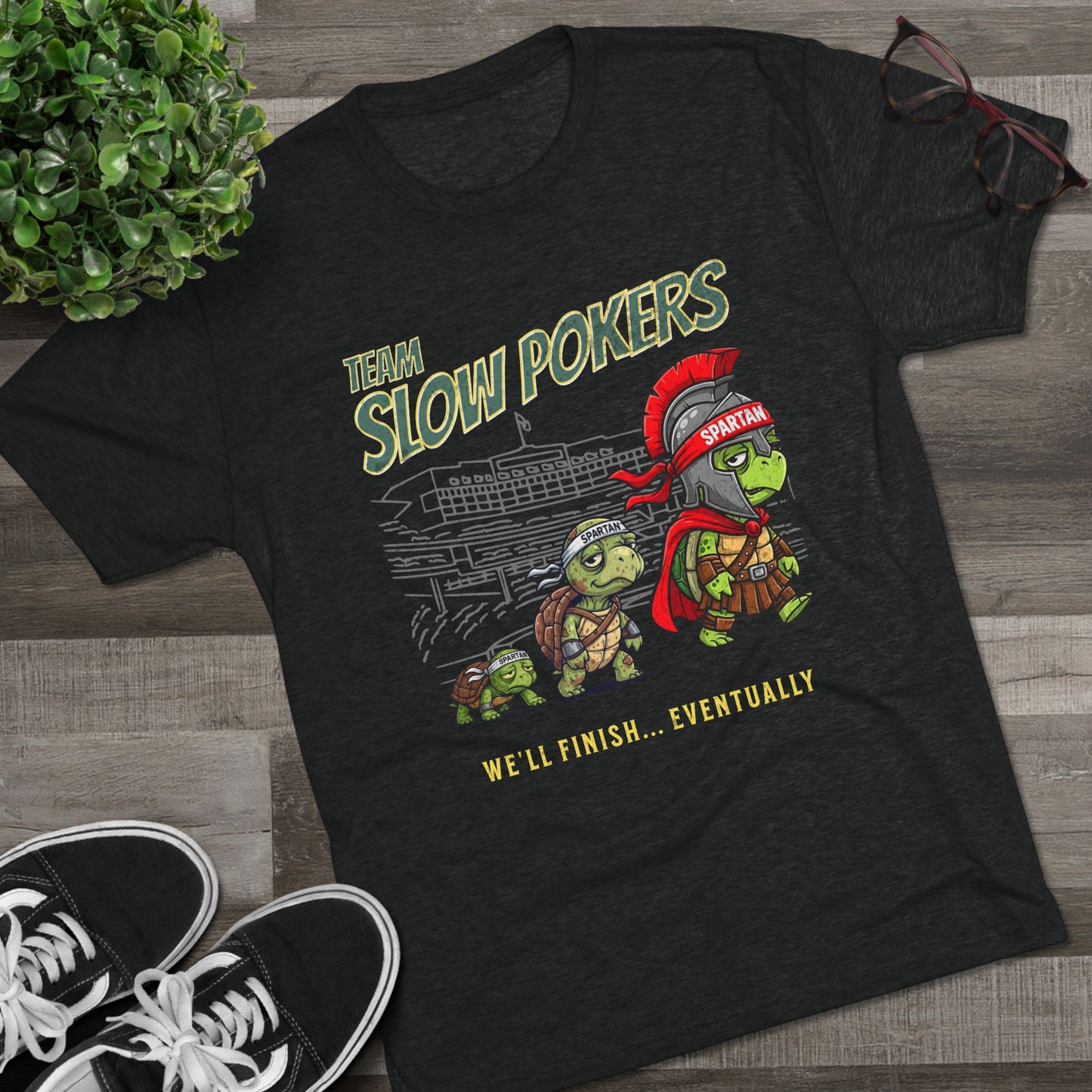 Spartan Slow Pokers Turtle Race Tee | Front & Back Print