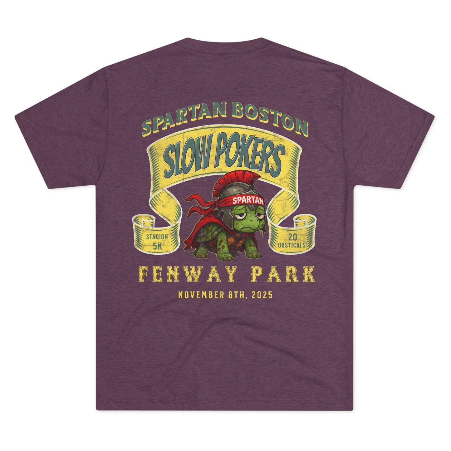 Spartan Slow Pokers Turtle Race Tee | Front & Back Print