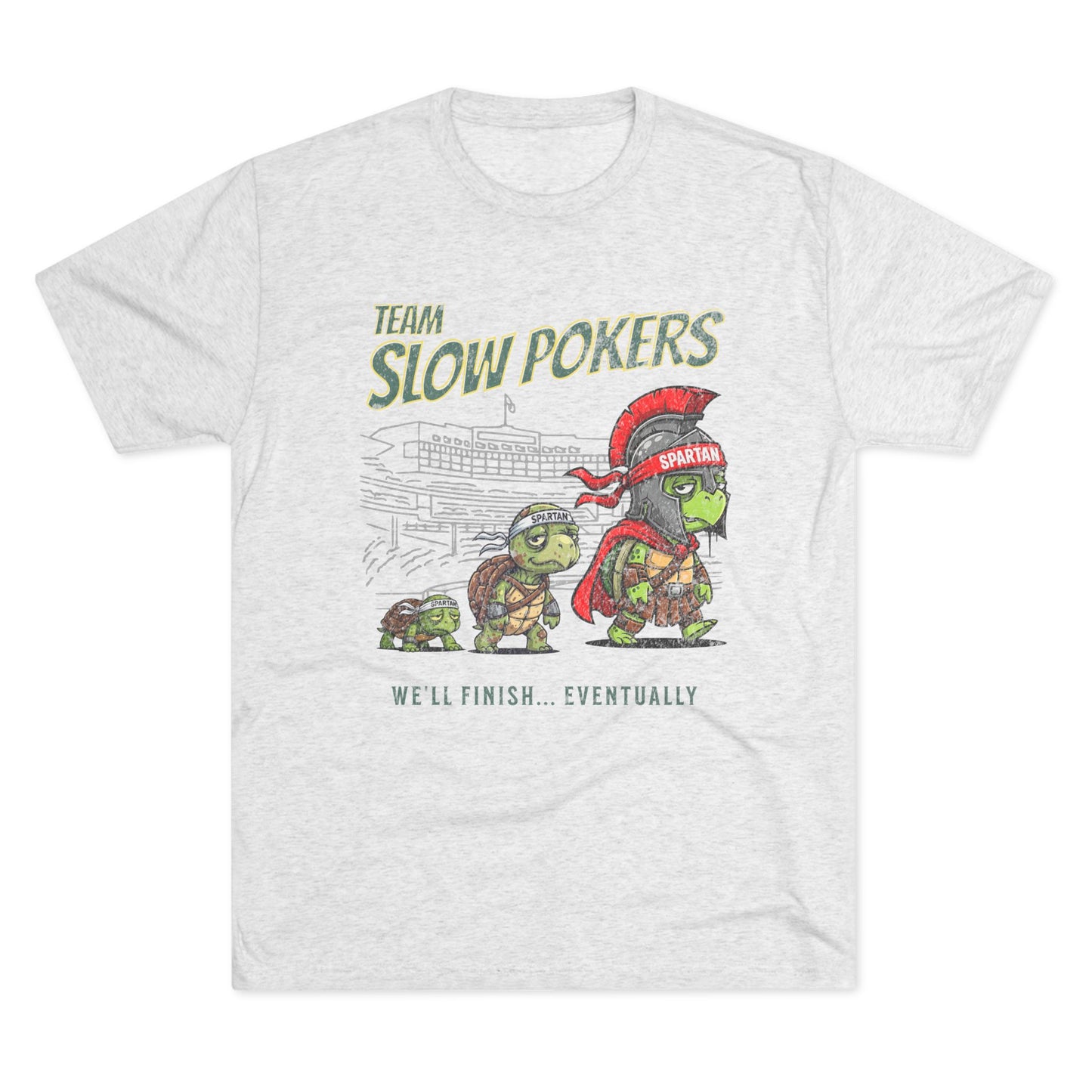 Spartan Slow Pokers Turtle Race Tee | Front & Back Print