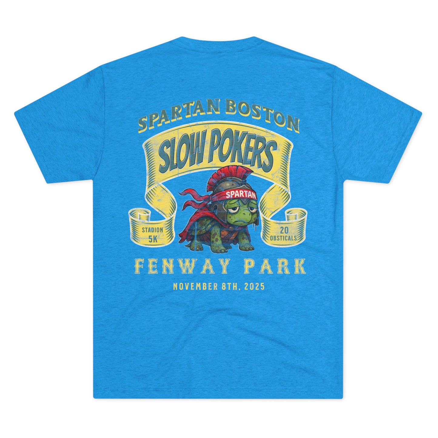Spartan Slow Pokers Turtle Race Tee | Front & Back Print