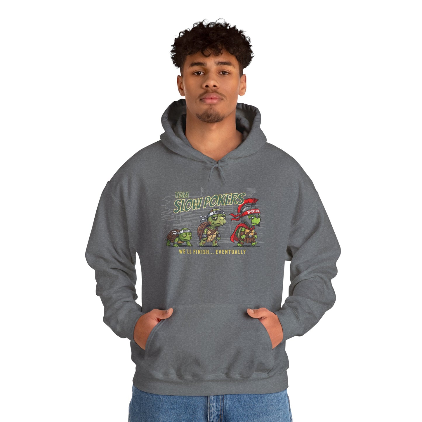 Spartan Slow Pokers Turtle Hoodie | Front & Back Print