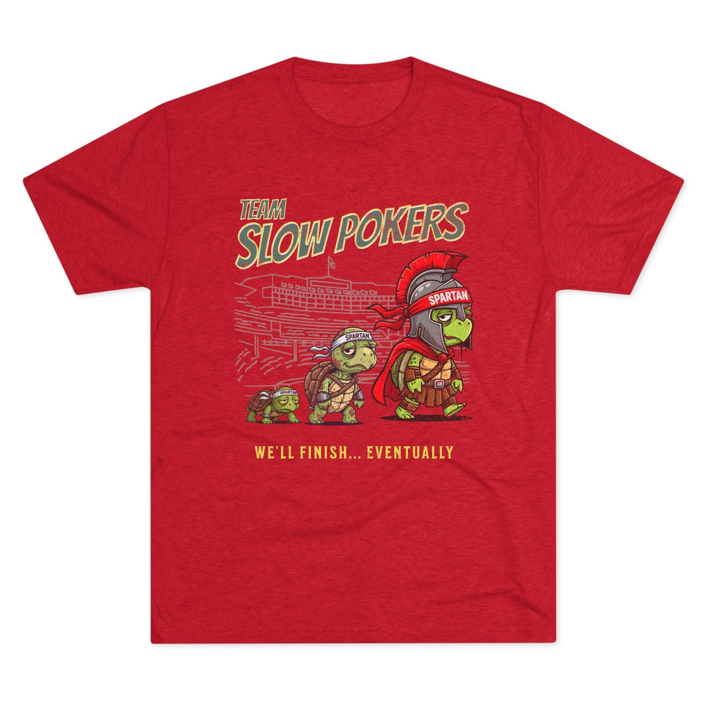 Spartan Slow Pokers Turtle Race Tee | Front & Back Print