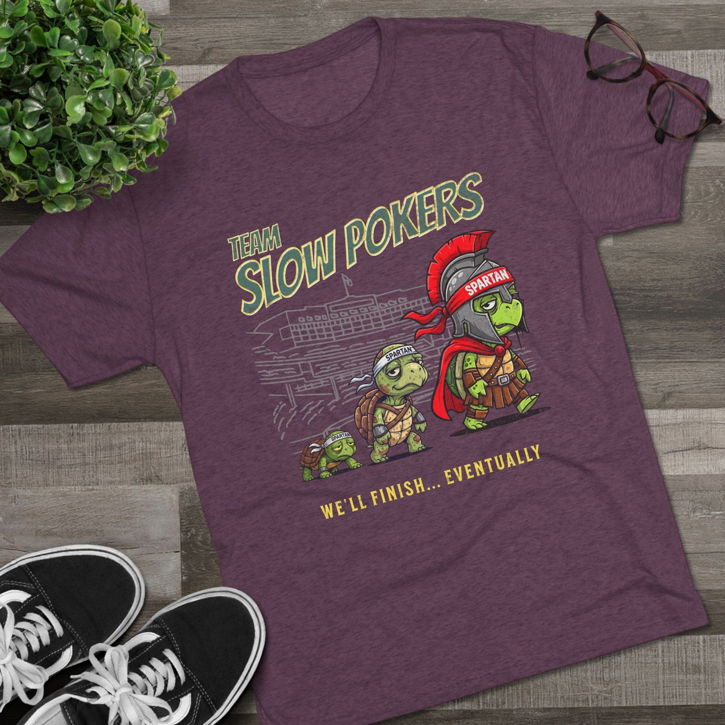 Spartan Slow Pokers Turtle Race Tee | Front & Back Print