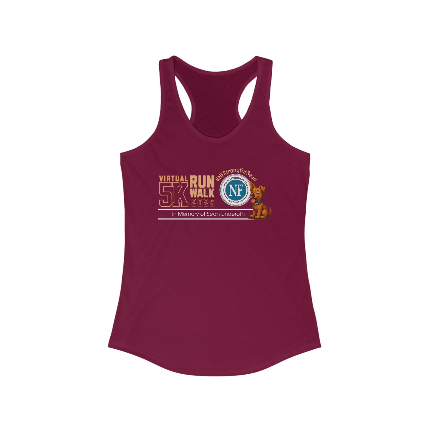 Virtual 5K Run Walk Women's Racerback Donation Tank *runs small