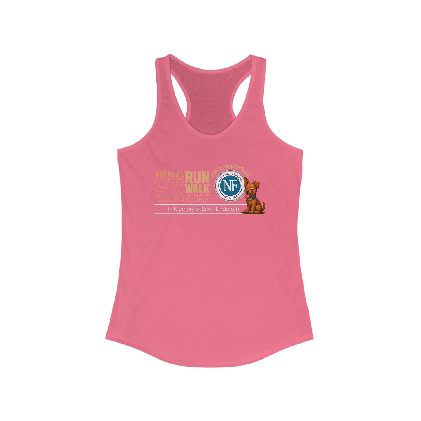Virtual 5K Run Walk Women's Racerback Donation Tank *runs small