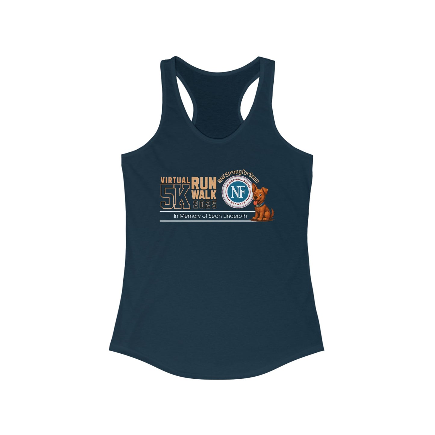 Virtual 5K Run Walk Women's Racerback Donation Tank *runs small