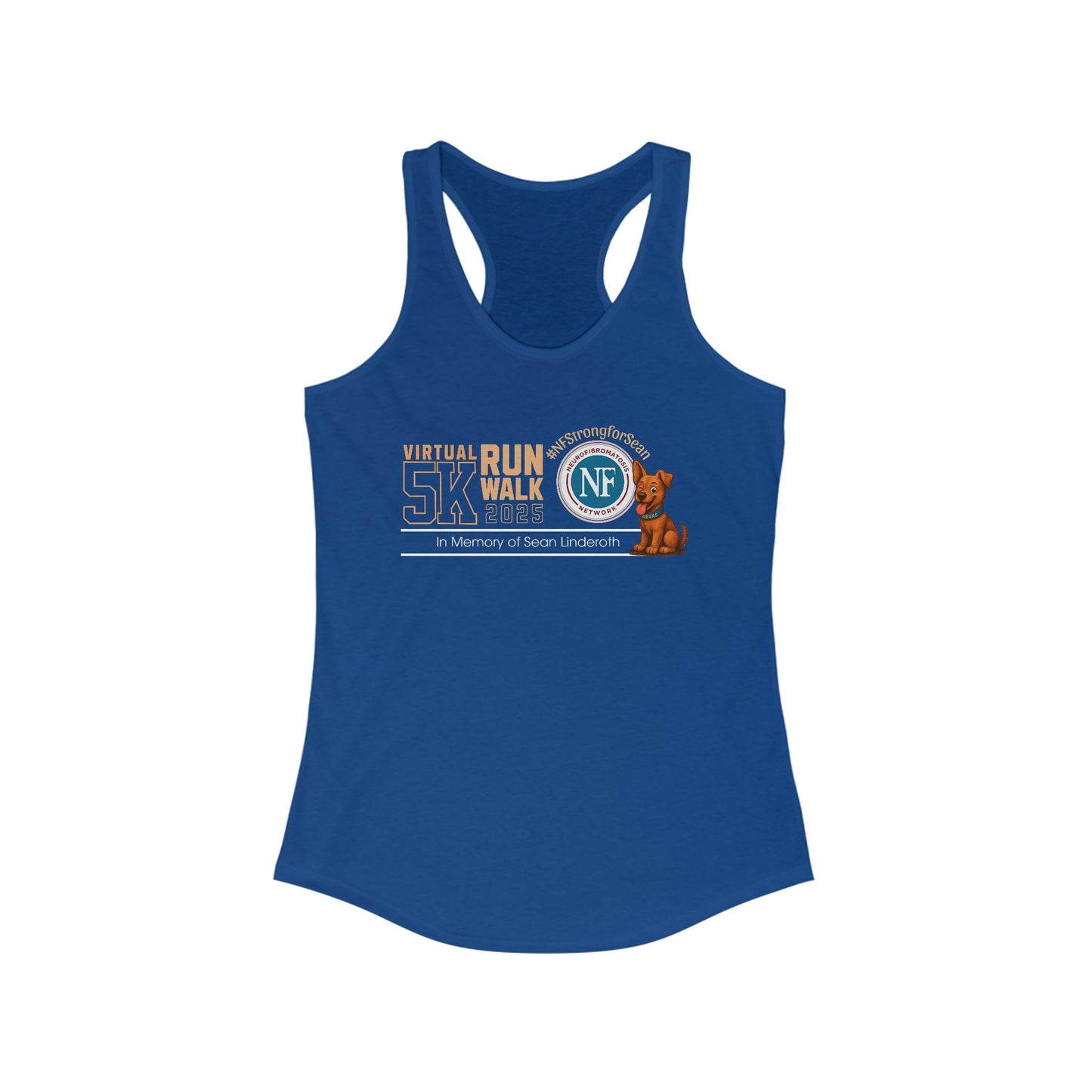 Virtual 5K Run Walk Women's Racerback Donation Tank *runs small