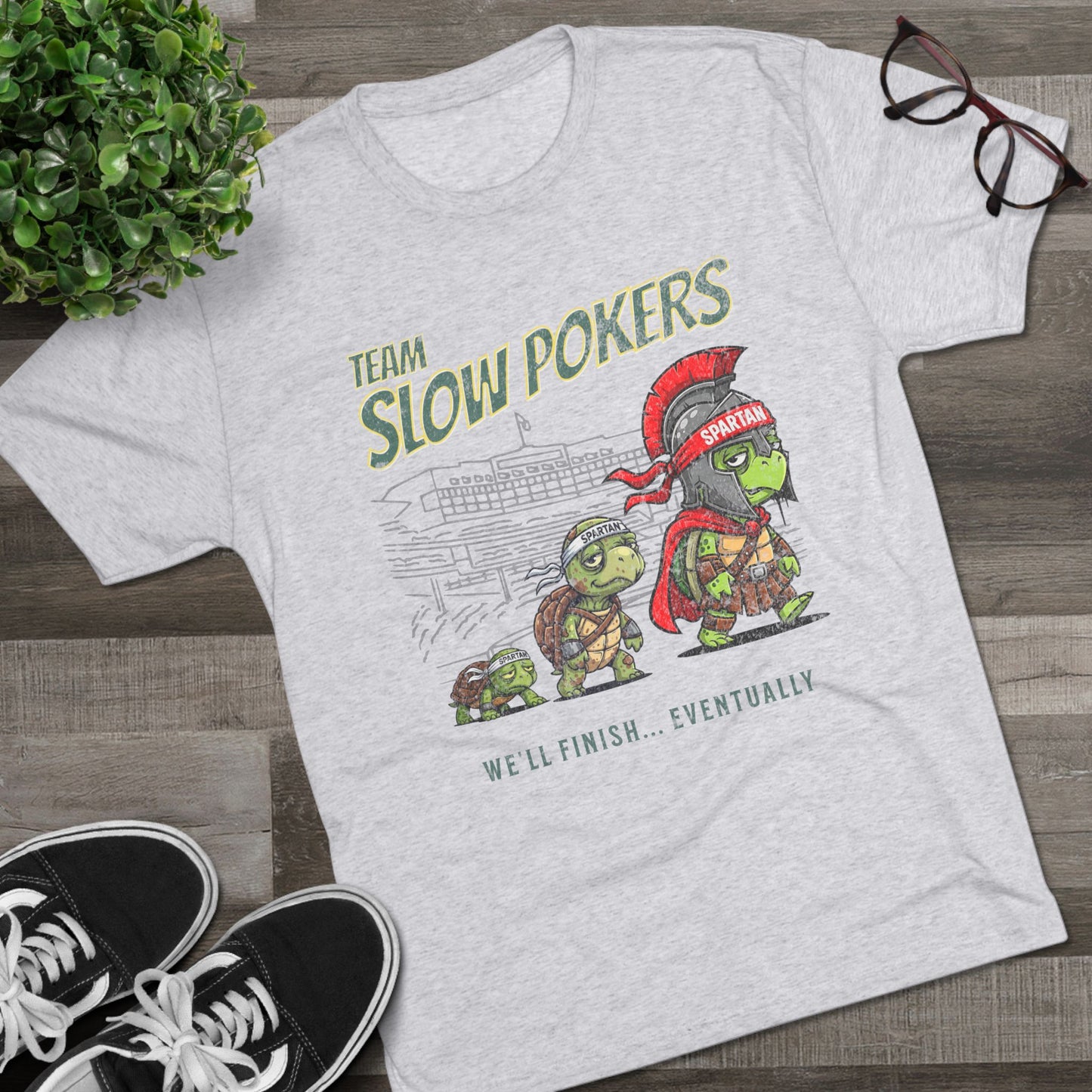 Spartan Slow Pokers Turtle Race Tee | Front & Back Print