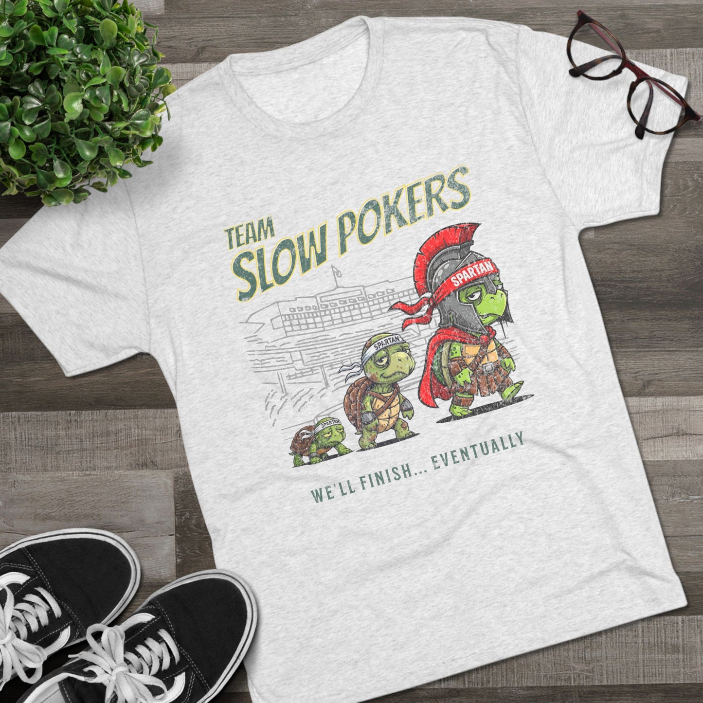 Spartan Slow Pokers Turtle Race Tee | Front & Back Print