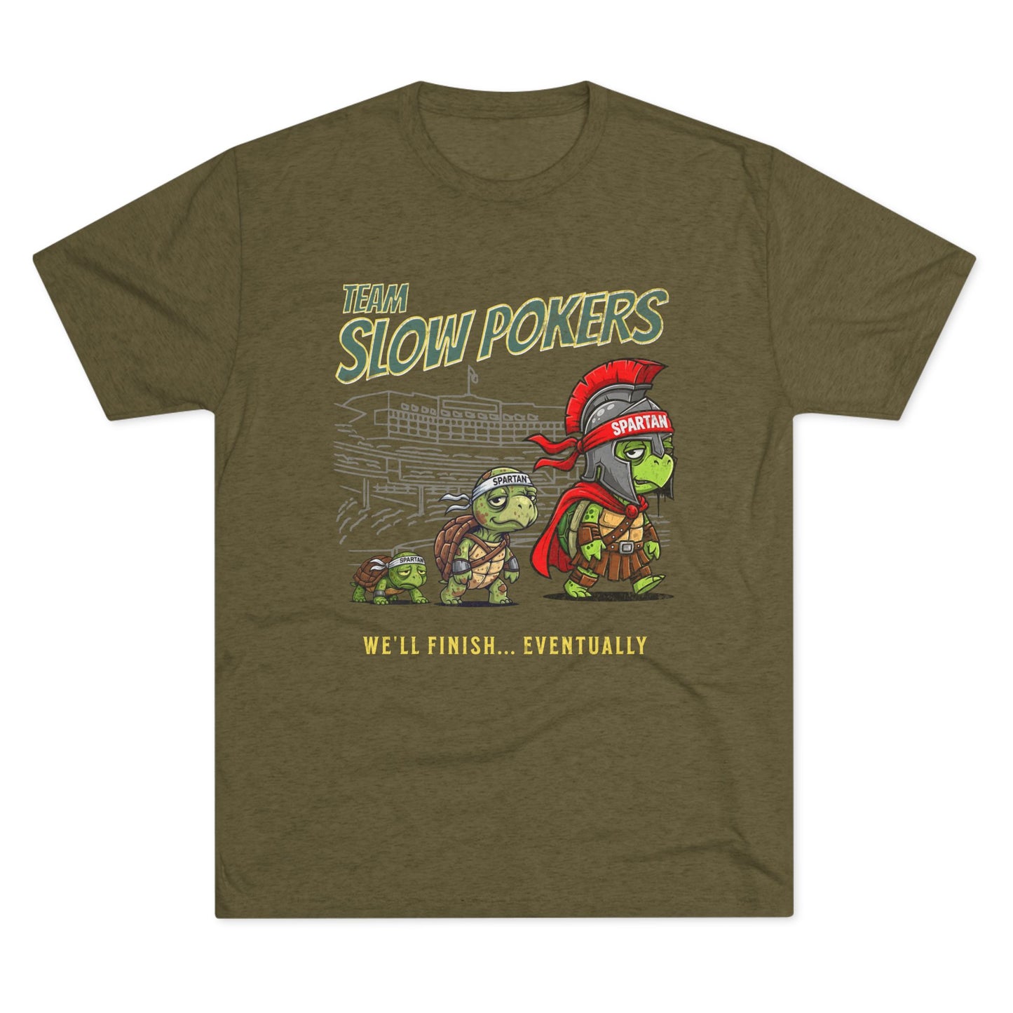 Spartan Slow Pokers Turtle Race Tee | Front & Back Print