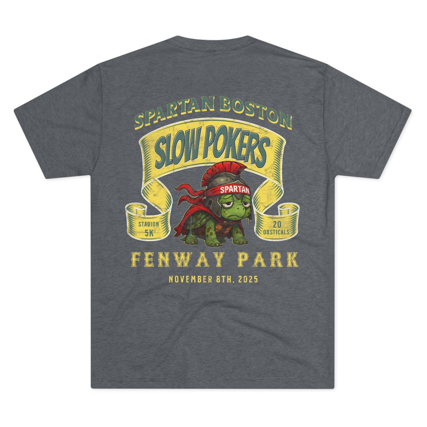 Spartan Slow Pokers Turtle Race Tee | Front & Back Print