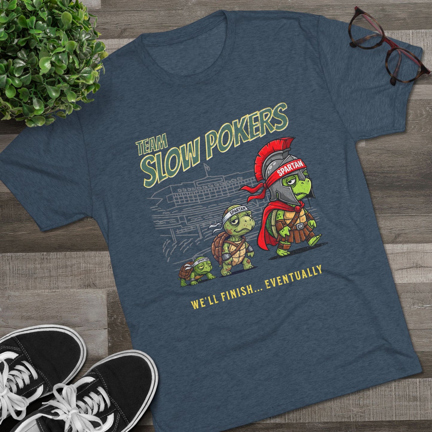 Spartan Slow Pokers Turtle Race Tee | Front & Back Print