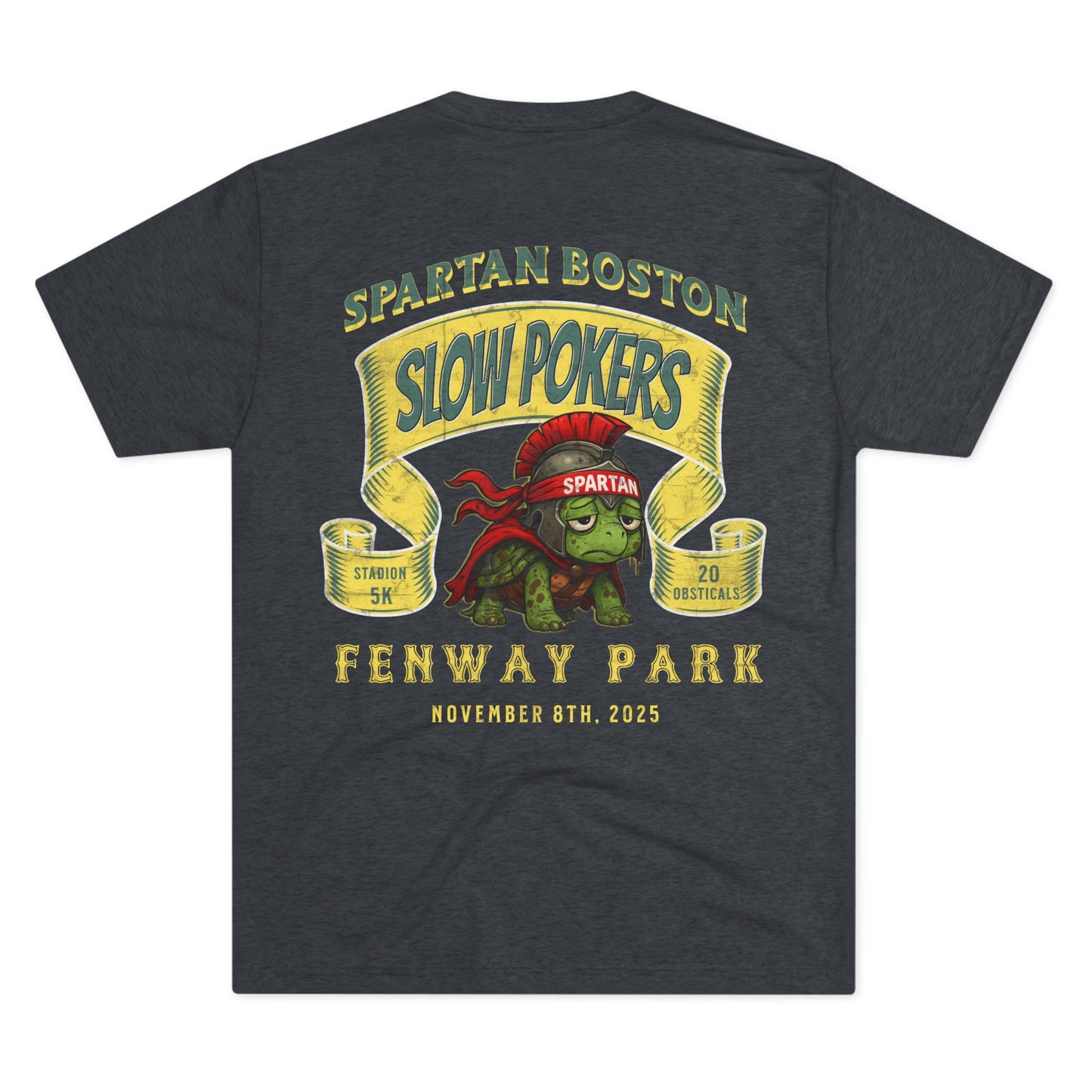 Spartan Slow Pokers Turtle Race Tee | Front & Back Print