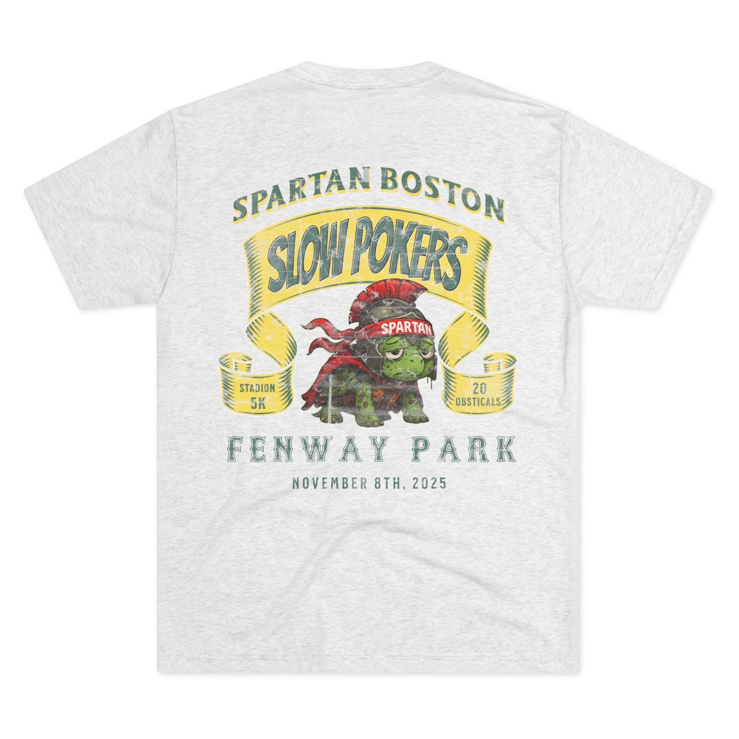Spartan Slow Pokers Turtle Race Tee | Front & Back Print
