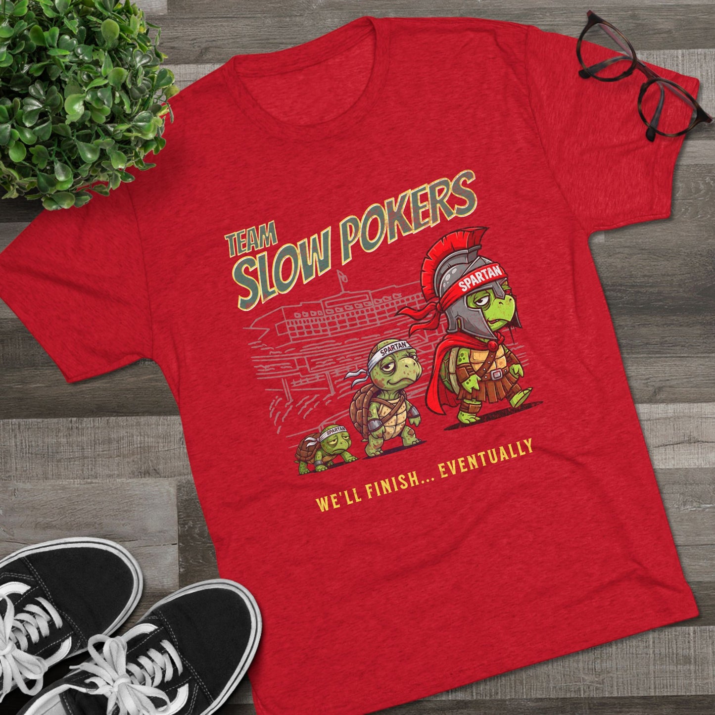Spartan Slow Pokers Turtle Race Tee | Front & Back Print