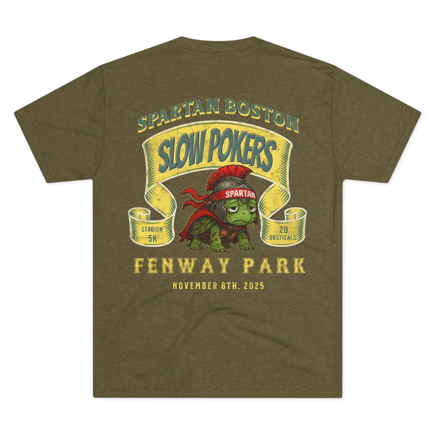 Spartan Slow Pokers Turtle Race Tee | Front & Back Print