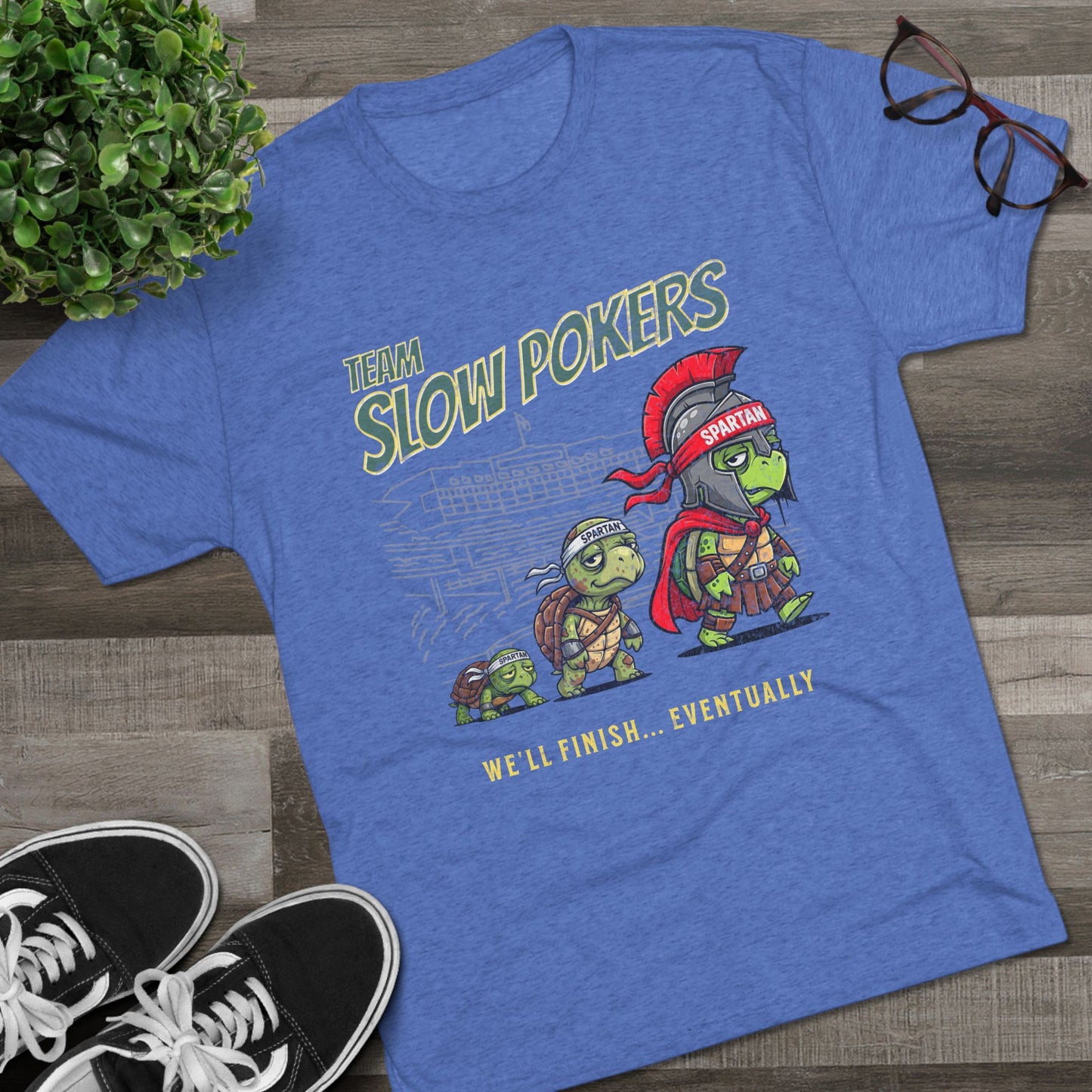 Spartan Slow Pokers Turtle Race Tee | Front & Back Print