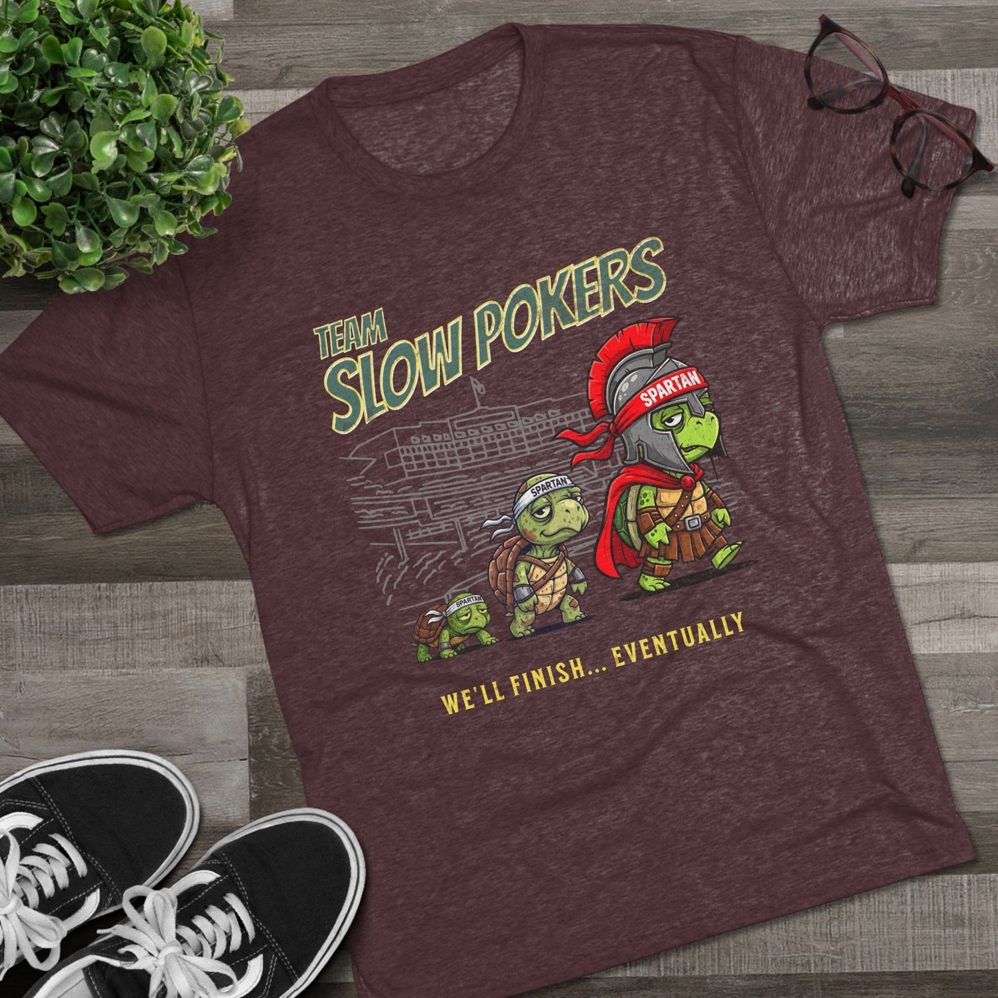 Spartan Slow Pokers Turtle Race Tee | Front & Back Print