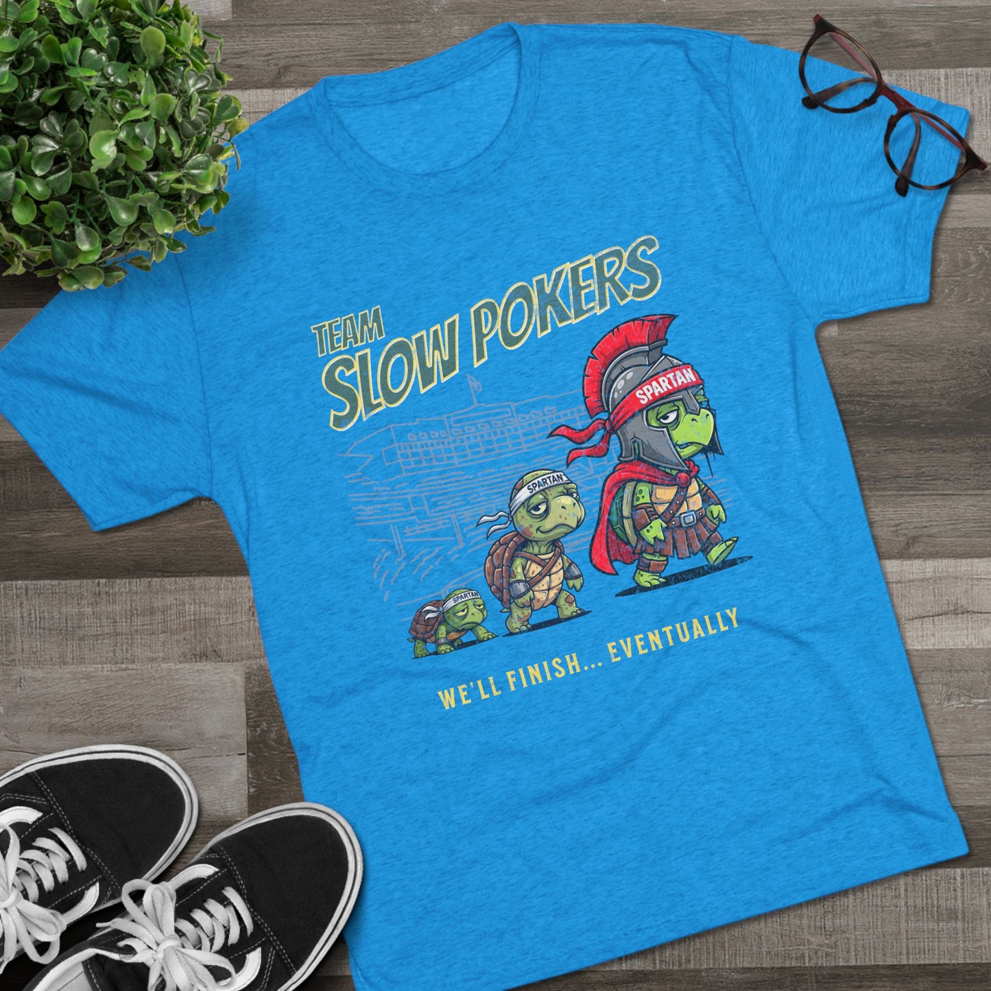 Spartan Slow Pokers Turtle Race Tee | Front & Back Print