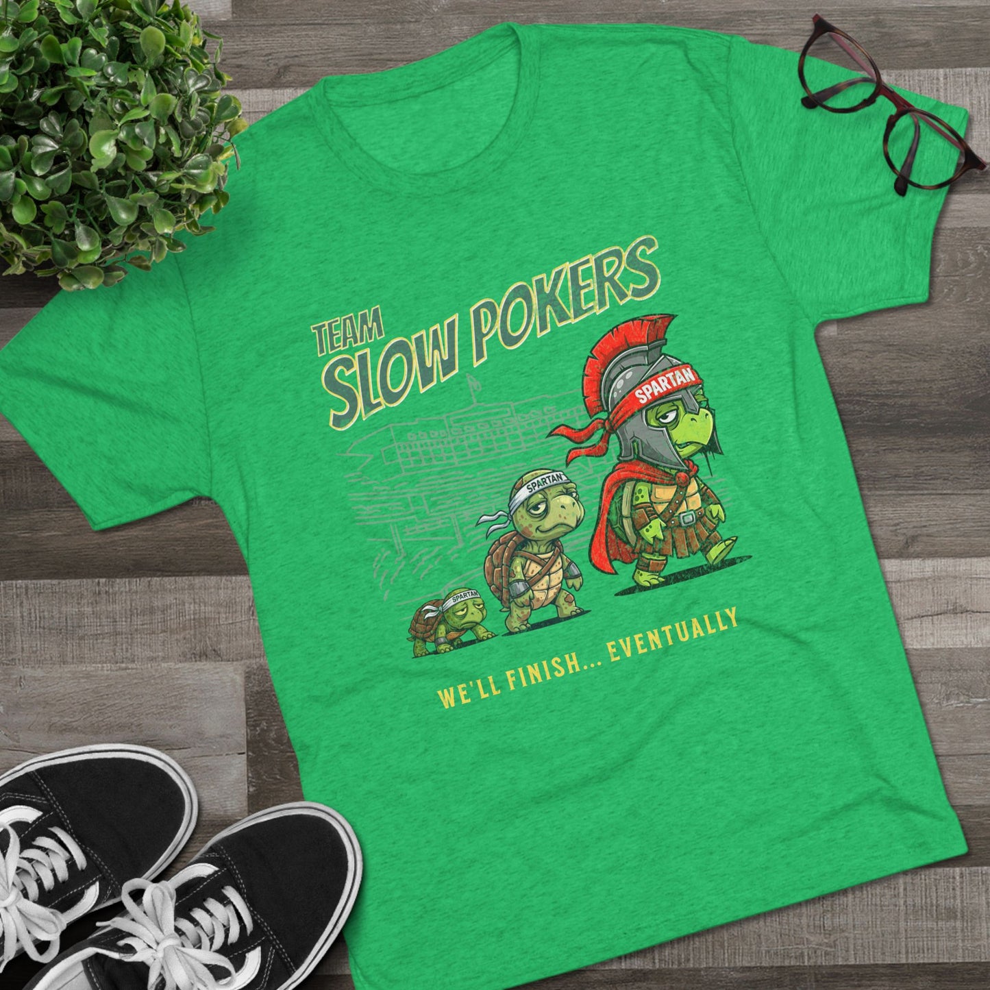 Spartan Slow Pokers Turtle Race Tee | Front & Back Print