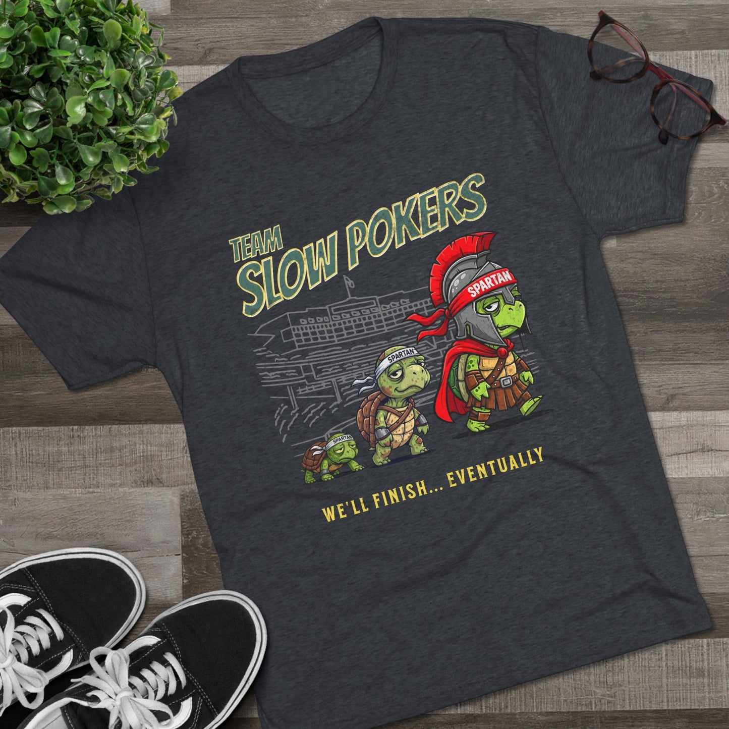 Spartan Slow Pokers Turtle Race Tee | Front & Back Print