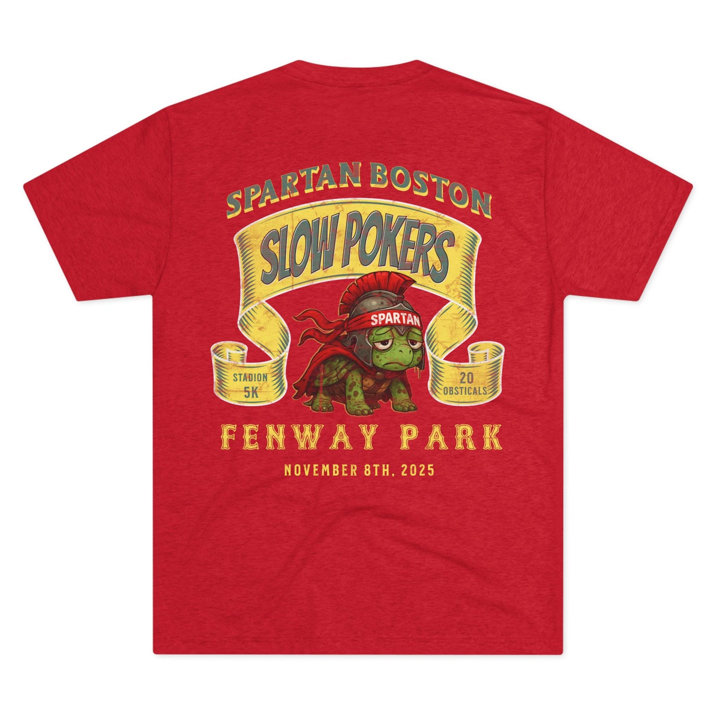 Spartan Slow Pokers Turtle Race Tee | Front & Back Print