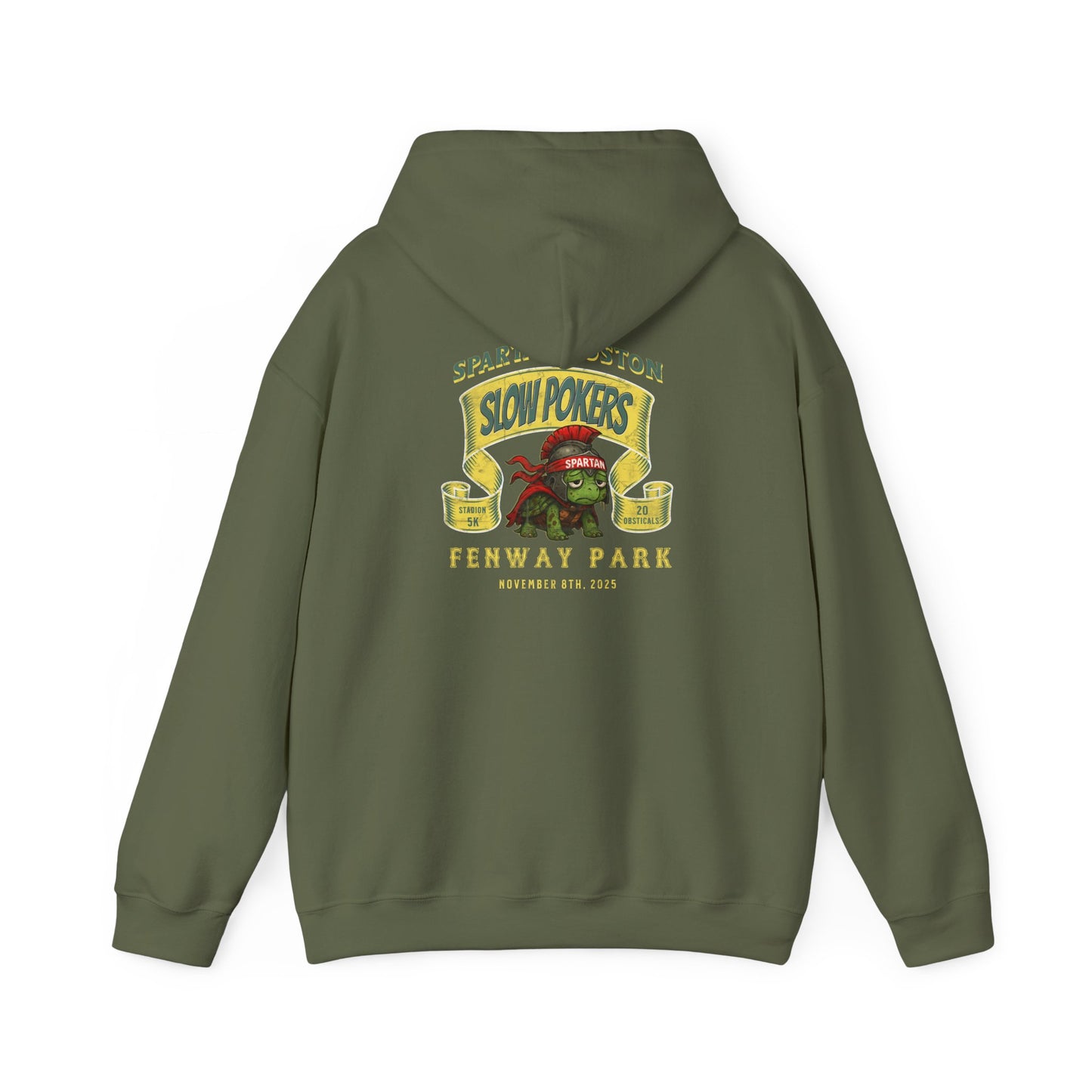 Spartan Slow Pokers Turtle Hoodie | Front & Back Print