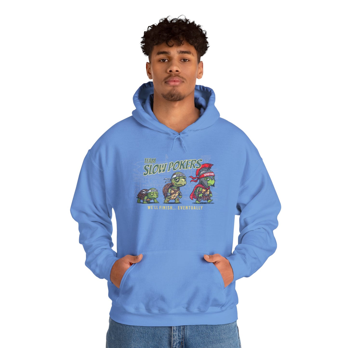 Spartan Slow Pokers Turtle Hoodie | Front & Back Print
