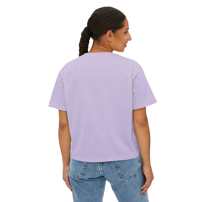 Cute Halloween Cow 'Hey Boo' Comfort Colors 3023CL Shirt, Women's Boxy Tee, Halloween Costume, Fall Outfit, Funny Animal Top, Graphic Tee