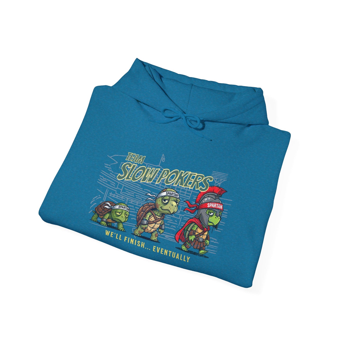 Spartan Slow Pokers Turtle Hoodie | Front & Back Print
