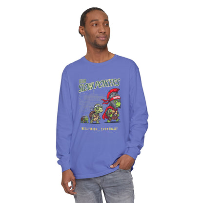Spartan Slow Pokers Turtle Long Sleeve Tee | Front & Back Print
