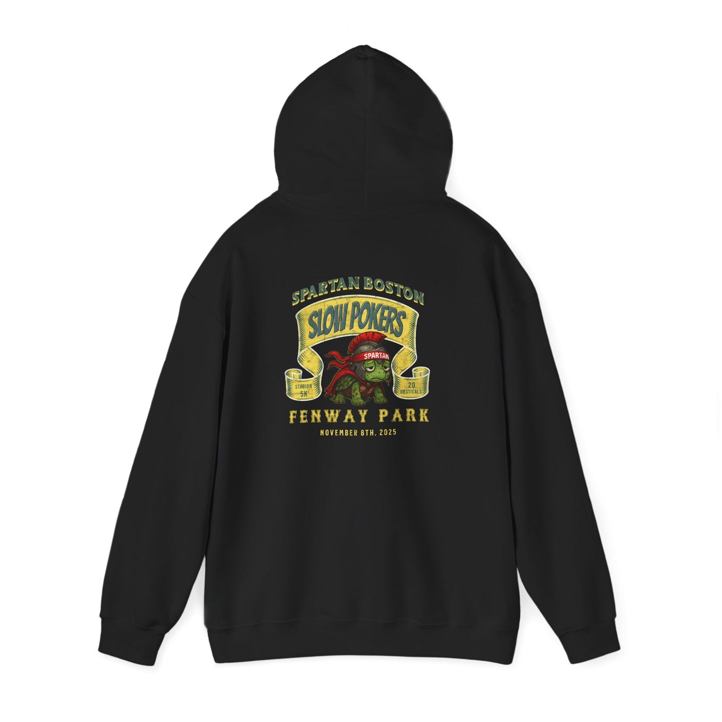 Spartan Slow Pokers Turtle Hoodie | Front & Back Print