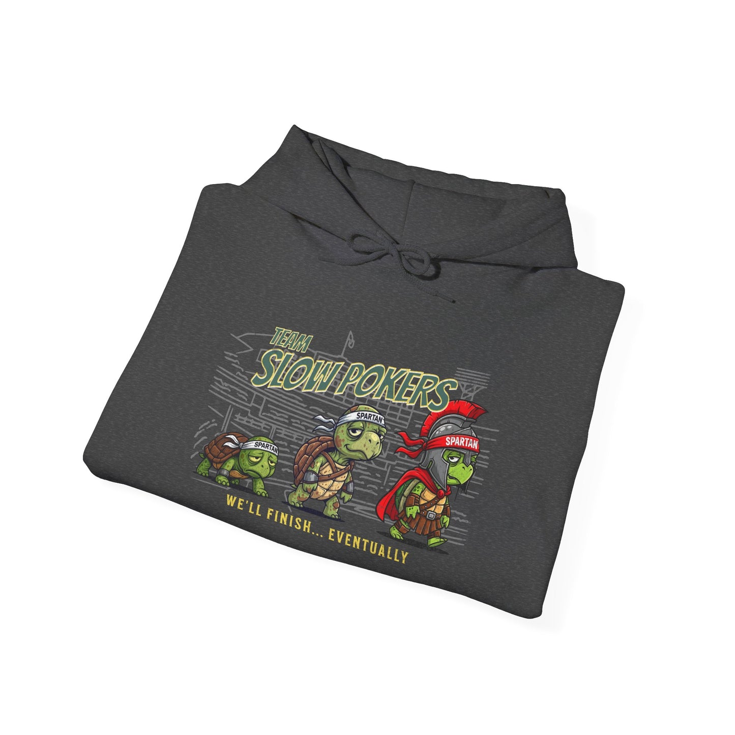 Spartan Slow Pokers Turtle Hoodie | Front & Back Print