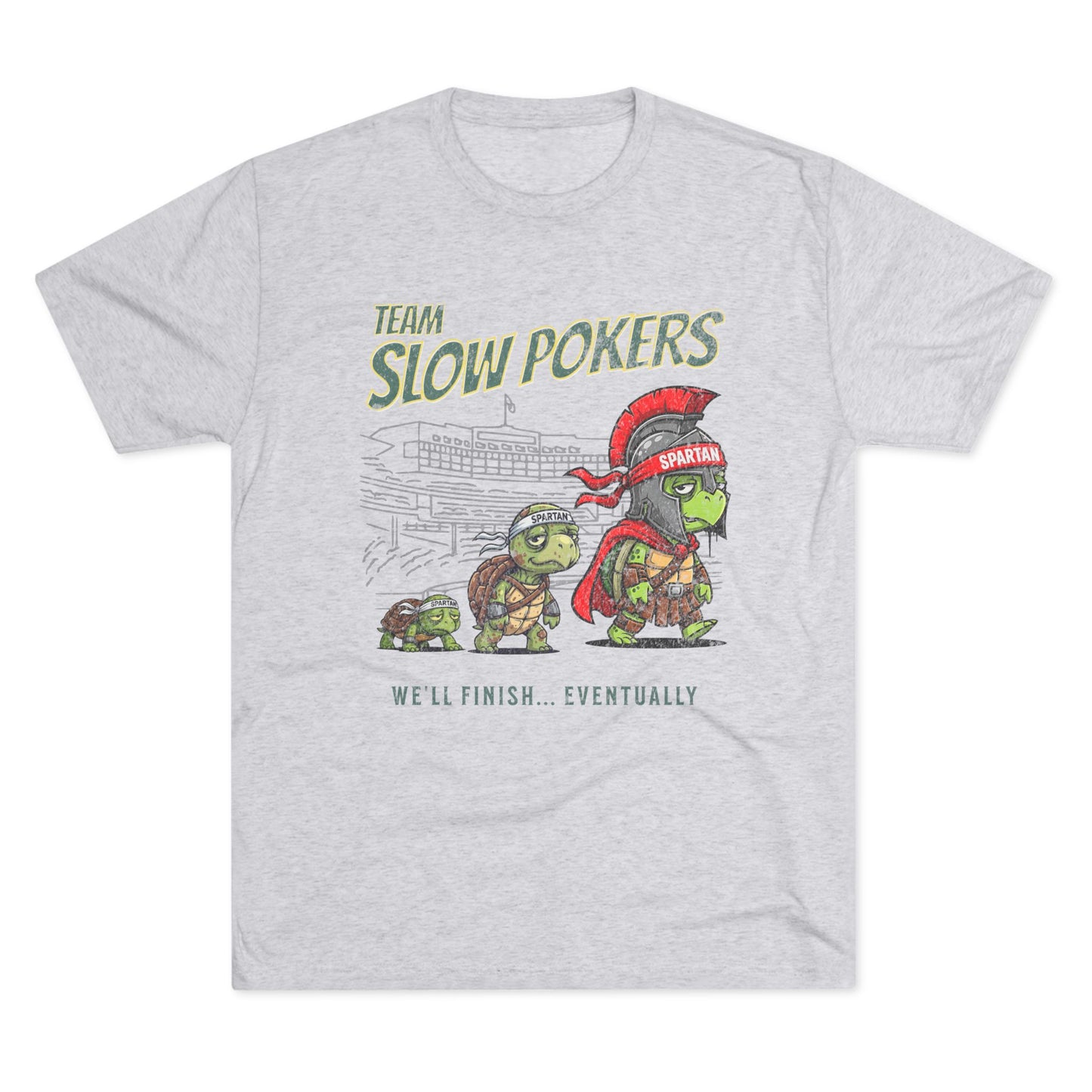 Spartan Slow Pokers Turtle Race Tee | Front & Back Print