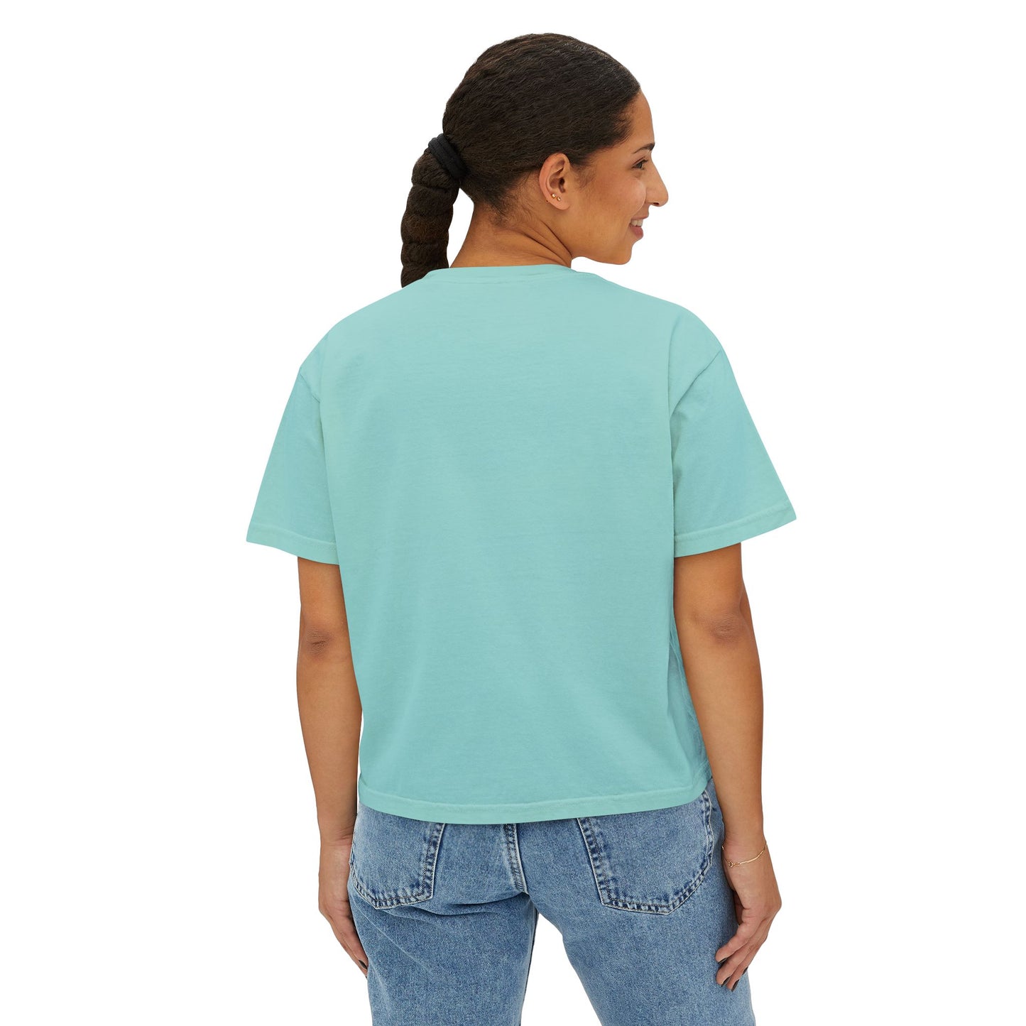 Cute Halloween Cow 'Hey Boo' Comfort Colors 3023CL Shirt, Women's Boxy Tee, Halloween Costume, Fall Outfit, Funny Animal Top, Graphic Tee