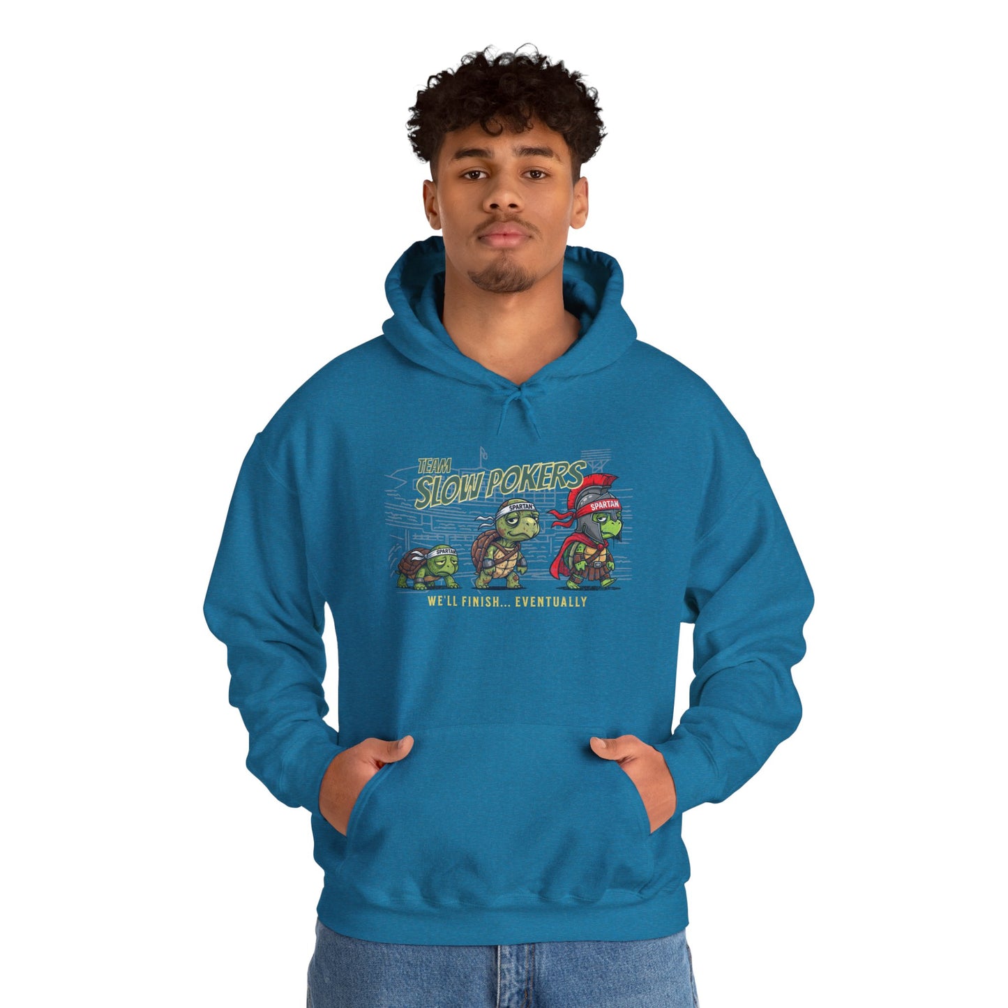 Spartan Slow Pokers Turtle Hoodie | Front & Back Print