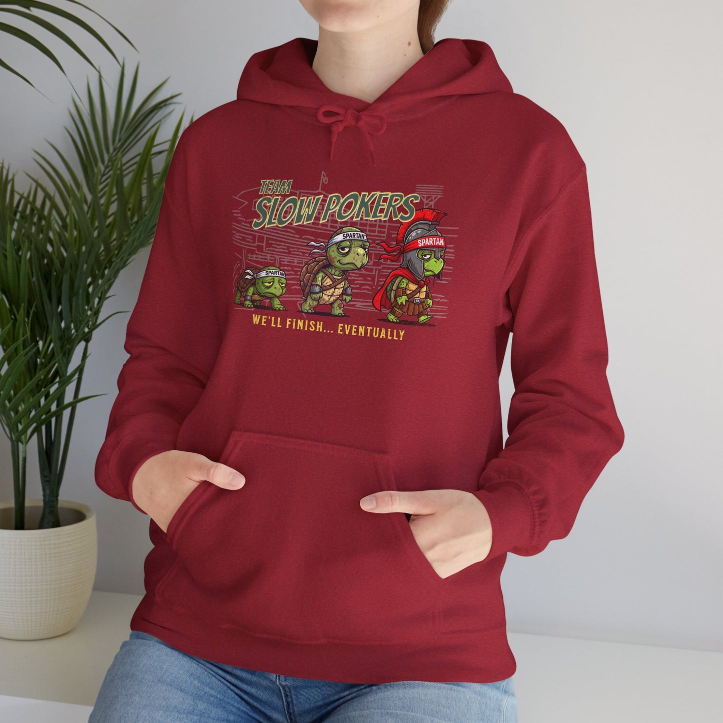 Spartan Slow Pokers Turtle Hoodie | Front & Back Print