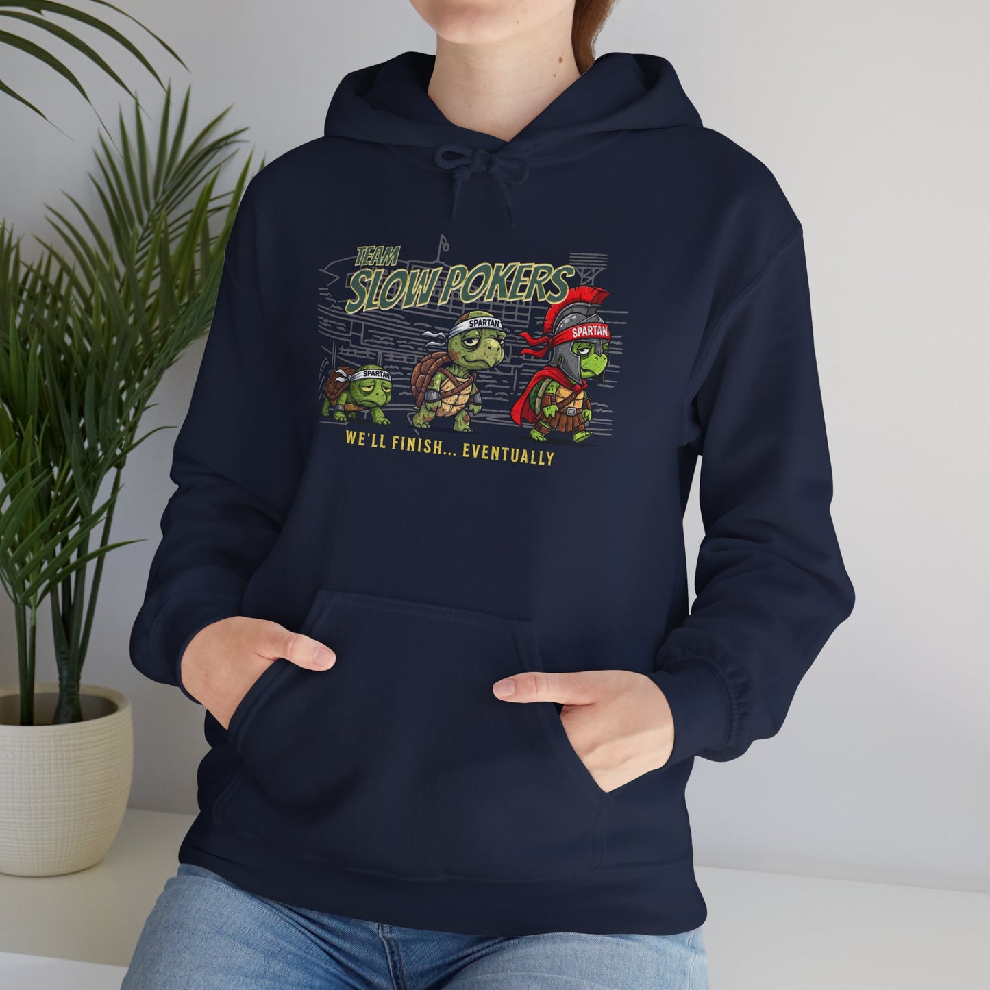 Spartan Slow Pokers Turtle Hoodie | Front & Back Print