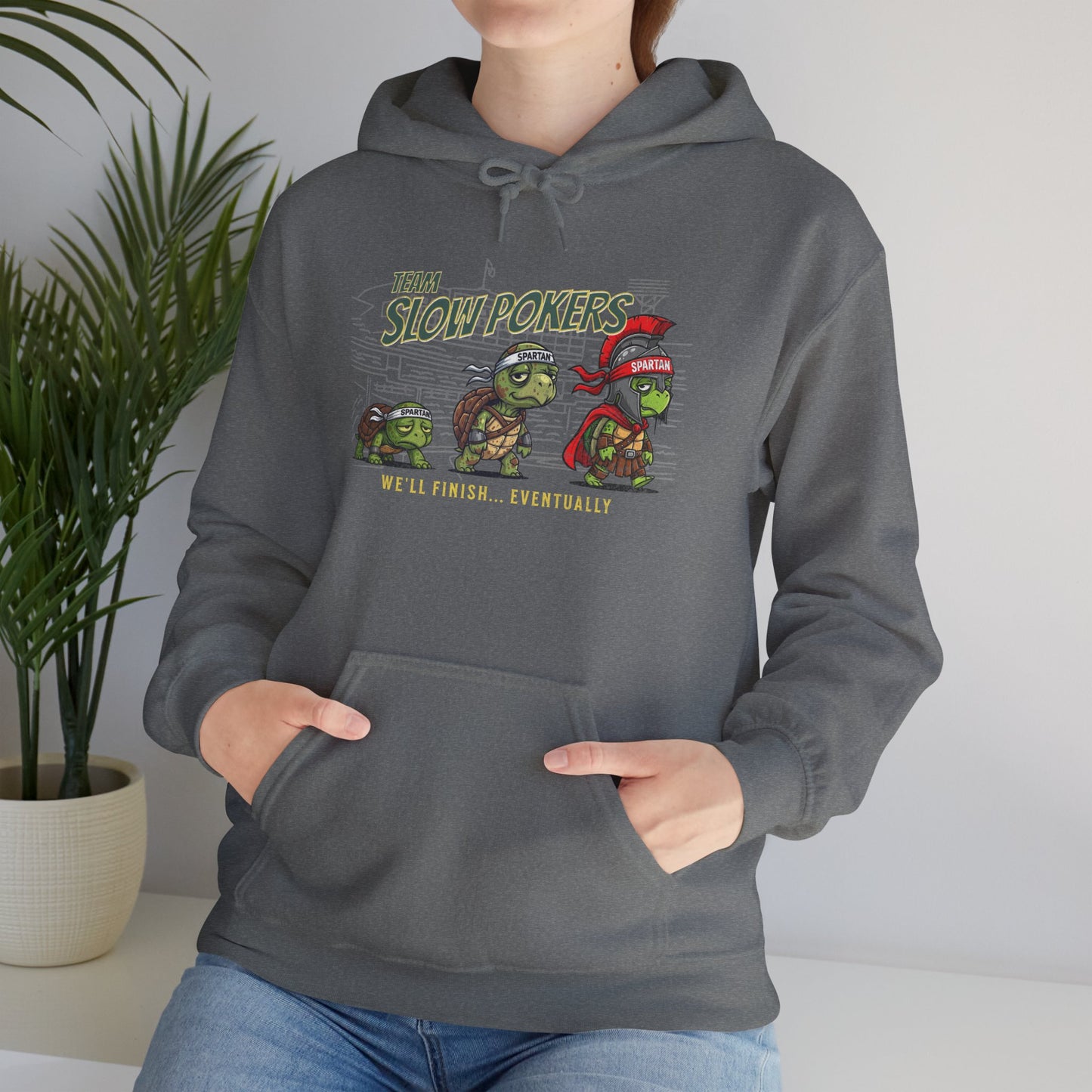 Spartan Slow Pokers Turtle Hoodie | Front & Back Print