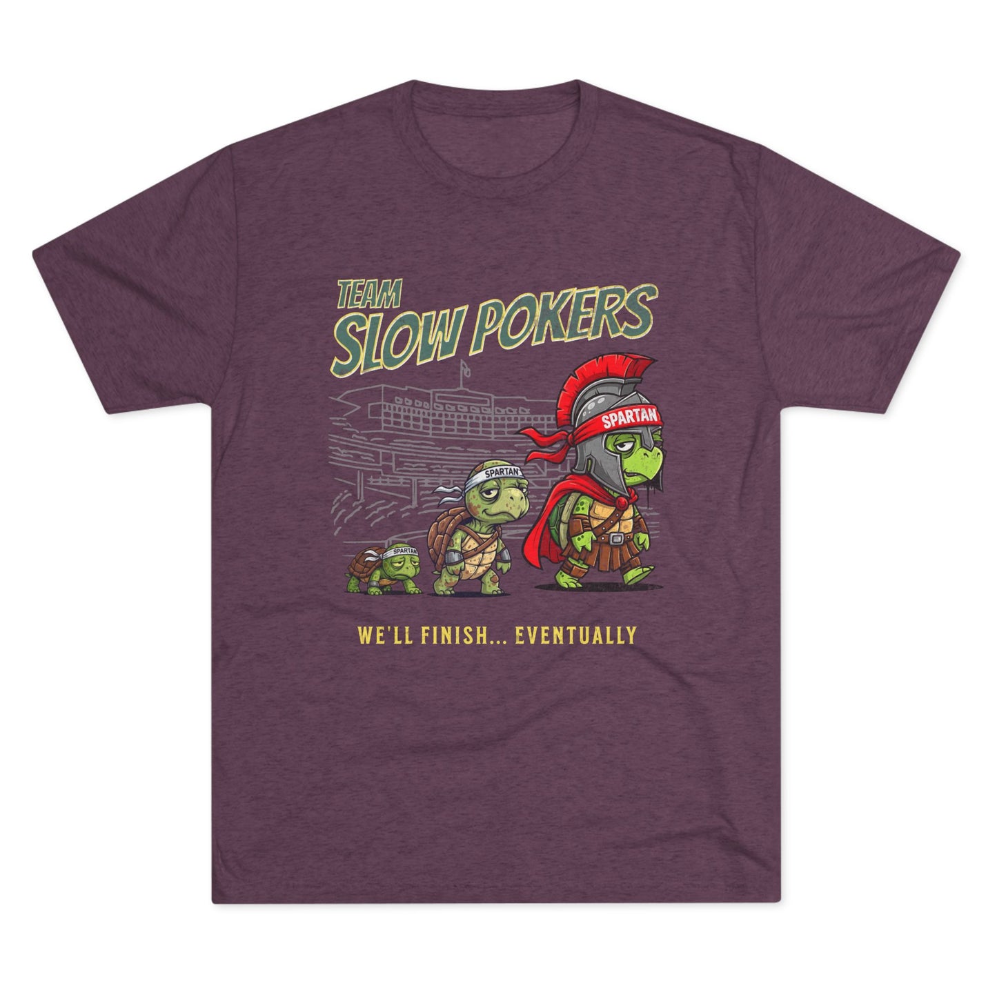 Spartan Slow Pokers Turtle Race Tee | Front & Back Print