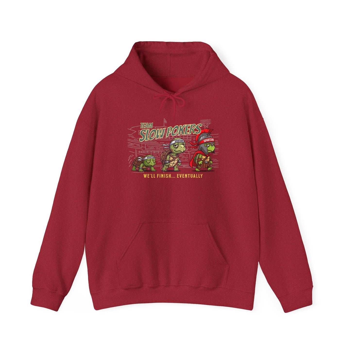 Spartan Slow Pokers Turtle Hoodie | Front & Back Print