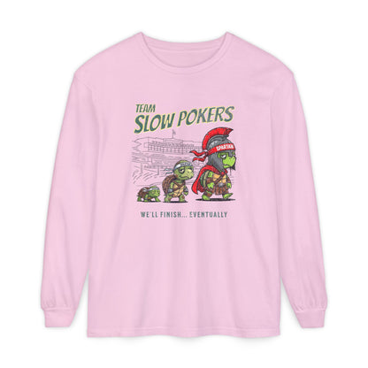 Spartan Slow Pokers Turtle Long Sleeve Tee | Front & Back Print