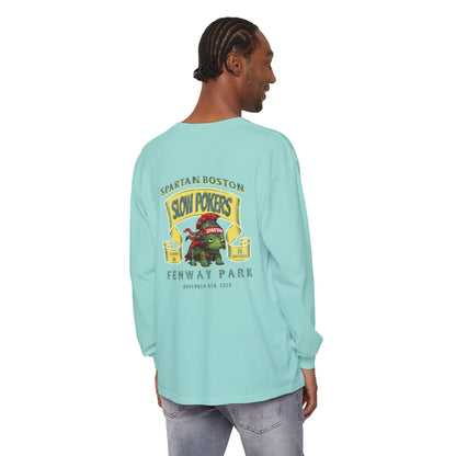 Spartan Slow Pokers Turtle Long Sleeve Tee | Front & Back Print