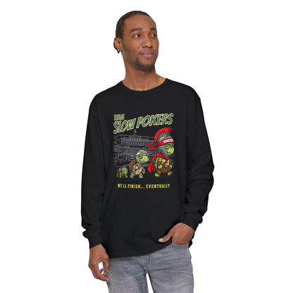 Spartan Slow Pokers Turtle Long Sleeve Tee | Front & Back Print