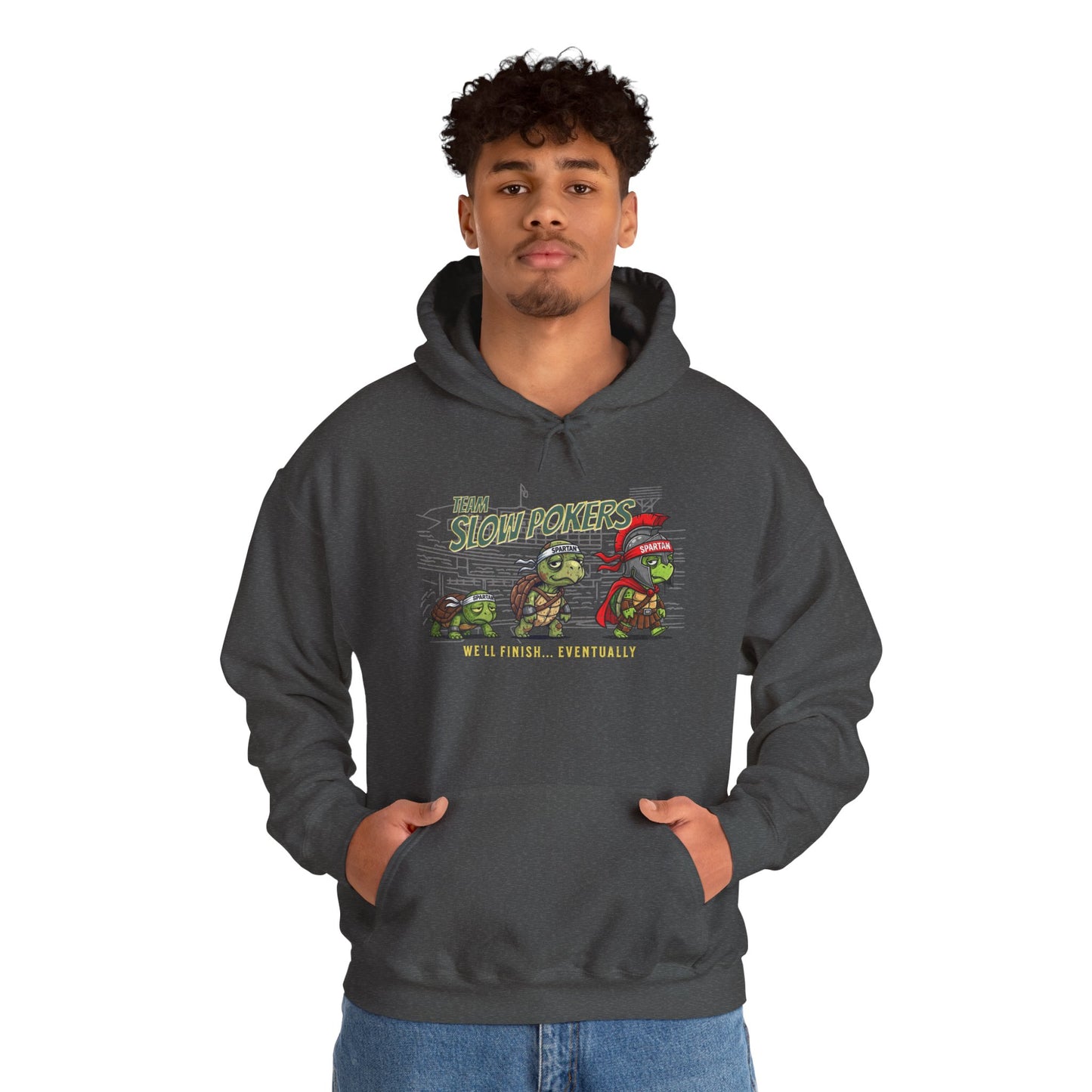 Spartan Slow Pokers Turtle Hoodie | Front & Back Print