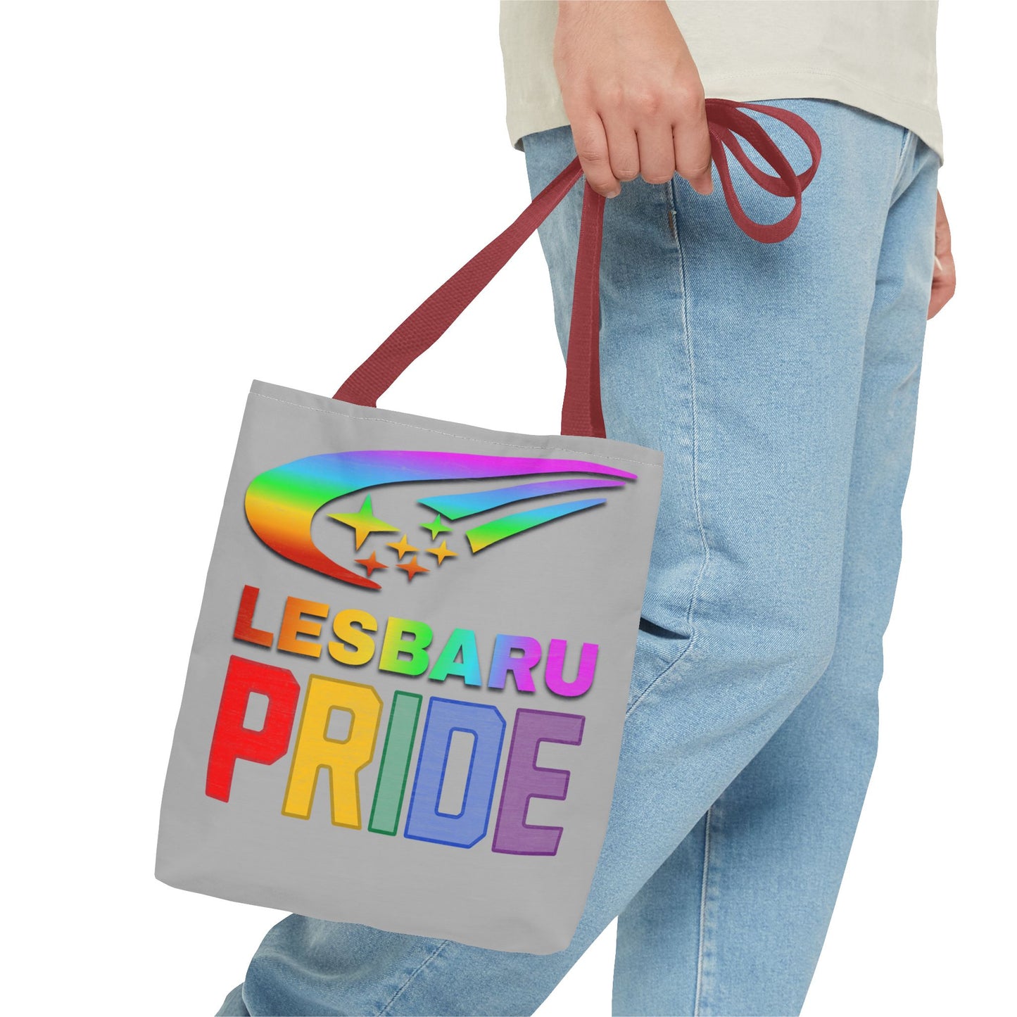 Lesbaru Pride Tote Bag, Subaru Lover, Lesbian, Reusable Bag, LGBT Rainbow Flag, LGBTQ Pride, Grocery Bag, Market Tote, Eco-Friendly
