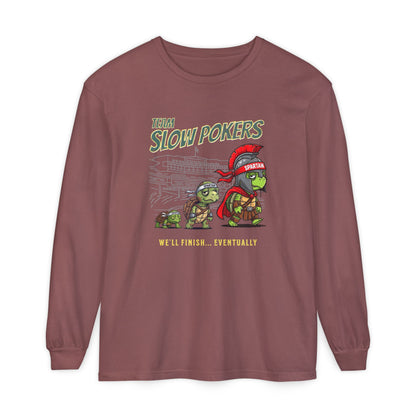 Spartan Slow Pokers Turtle Long Sleeve Tee | Front & Back Print