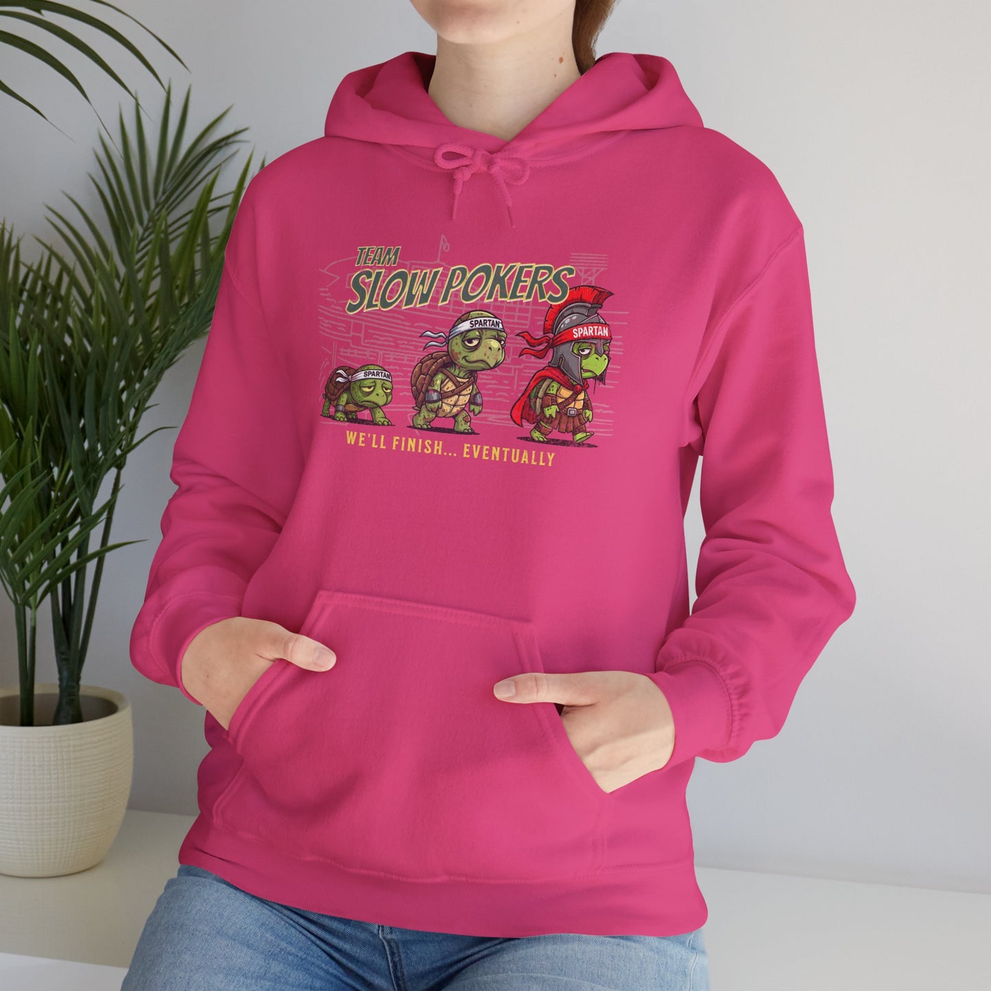 Spartan Slow Pokers Turtle Hoodie | Front & Back Print