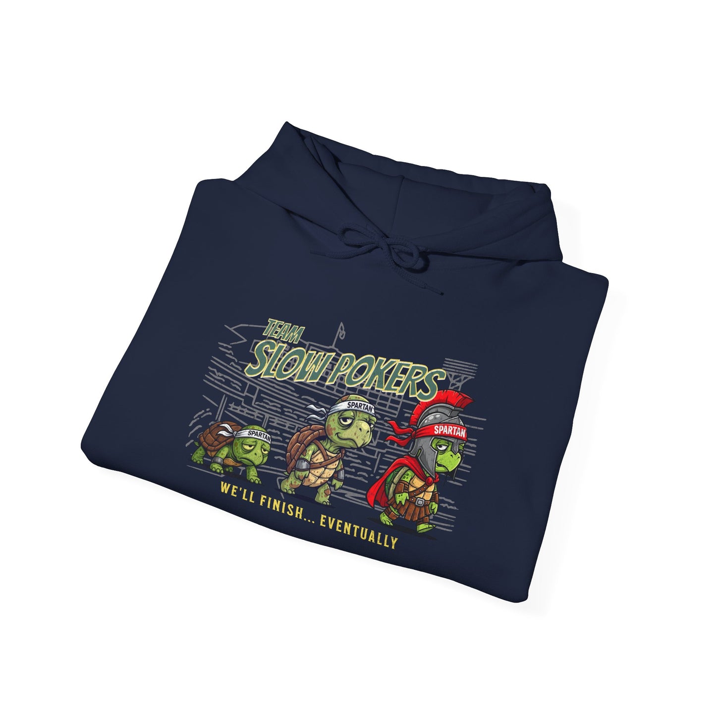 Spartan Slow Pokers Turtle Hoodie | Front & Back Print